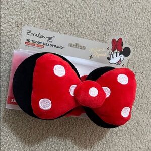 The Crème Shop Red and Black 3D Teddy Headband